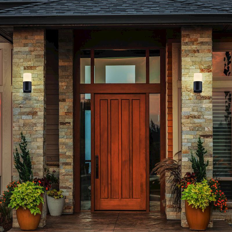 VONN Lighting Modern VOW1751BL 5-Watt Integrated LED Outdoor Wall Sconce in Matte Black