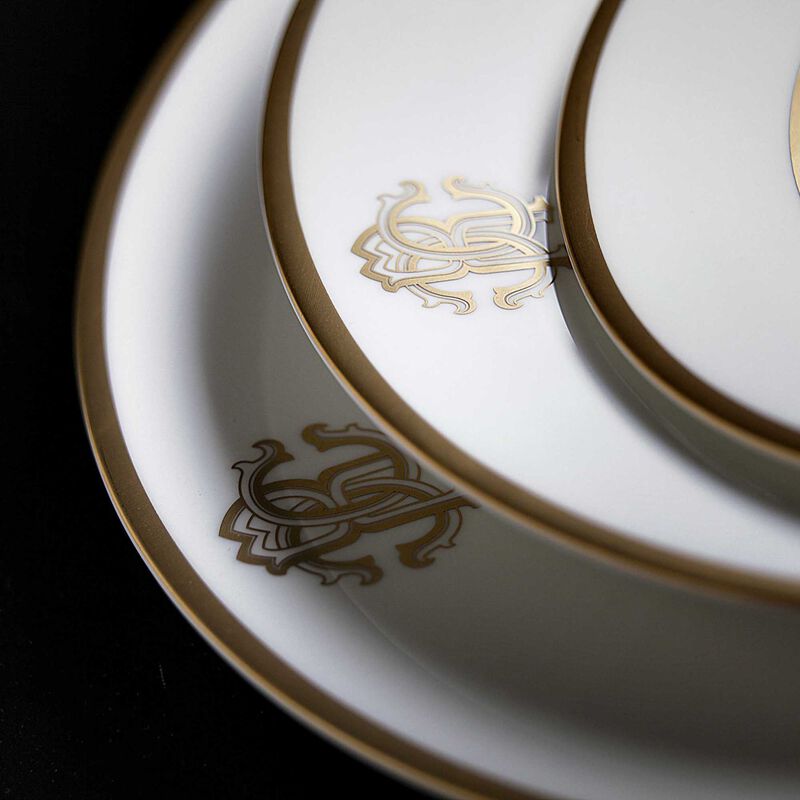 Oval Dish SILK Gold diam. 14.17" image number 2