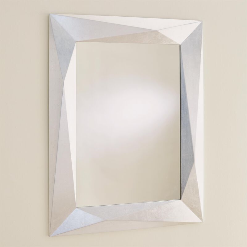 Angular Silver Mirror