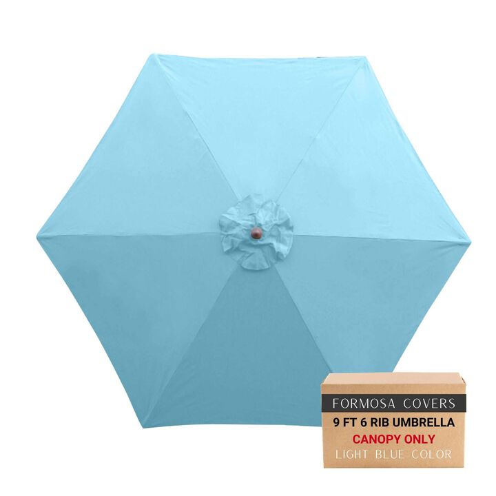 9ft Market Patio Umbrella 6 Rib Replacement Canopy