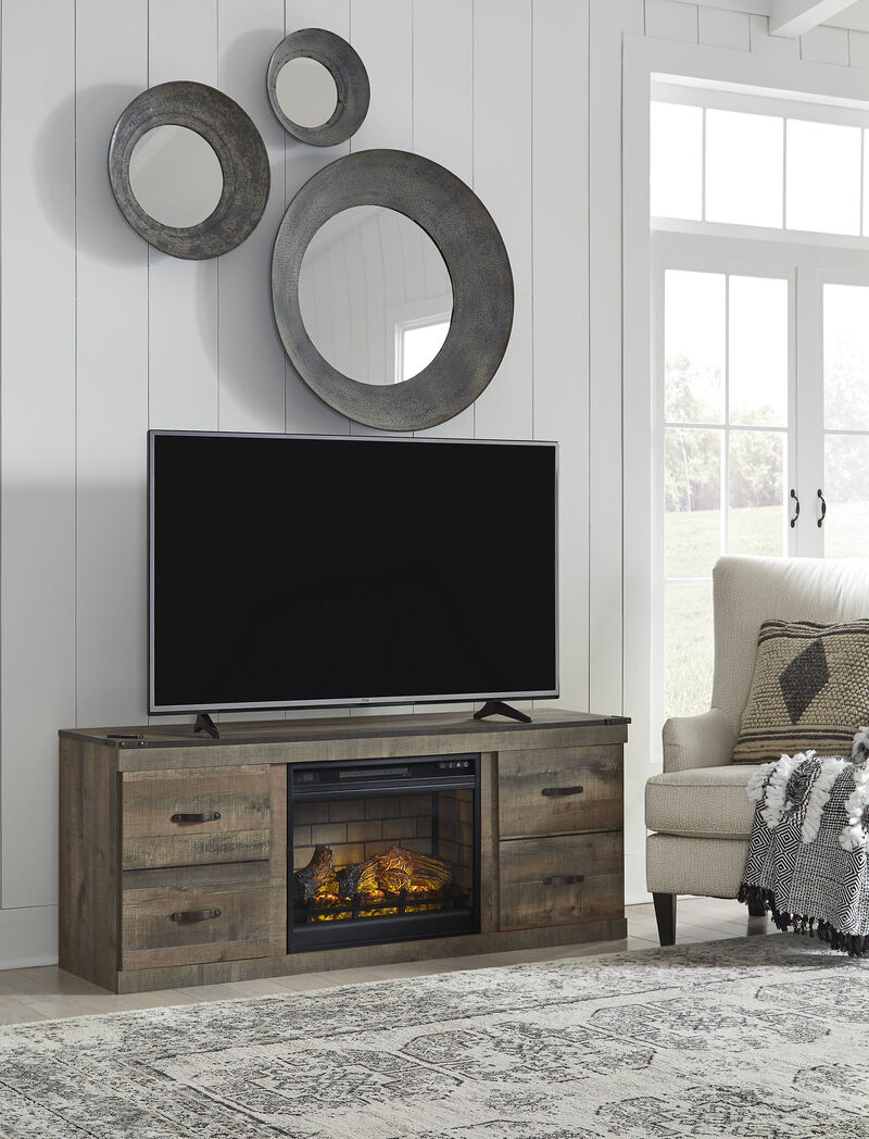 Trinell TV Stand with Electric Fireplace image number 0