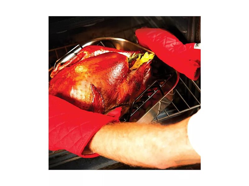 All-Clad Gourmet Accessories, Large Stainless Steel Roaster with Rack image number 4