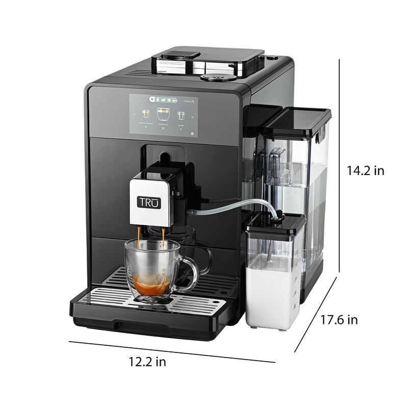TRU Automatic Espresso and Coffee Machine with 24 Customizable Preset Beverages image number 9