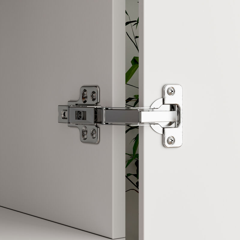 FUFU&GAGA  Tall Corner Wardrobe with Adjustable Shelves and Hanging Rod, (35.4" W x 35.4" D x74.2" H),White