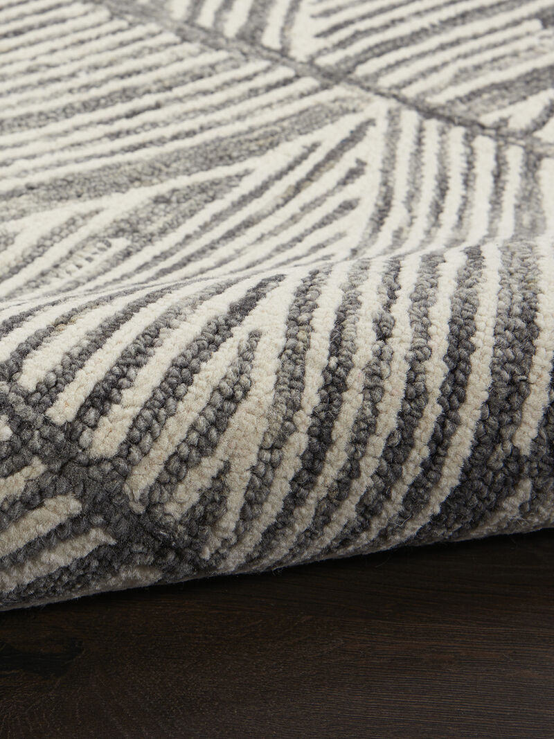 Colorado CLR01 Gray/White 7'9" x 9'9" Rug