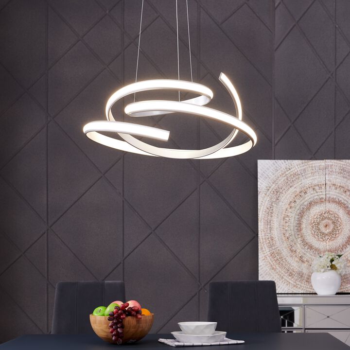 Oslo Chandelier Gold Metal Integrated LED Dimmable