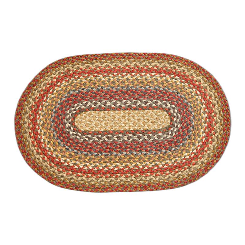 Earth Rugs C-300 Honey Vanilla Ginger Oval Braided Rug 20 X 30 image number 0