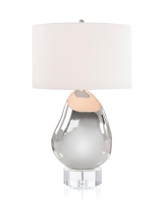 Nickel Orb Lamp