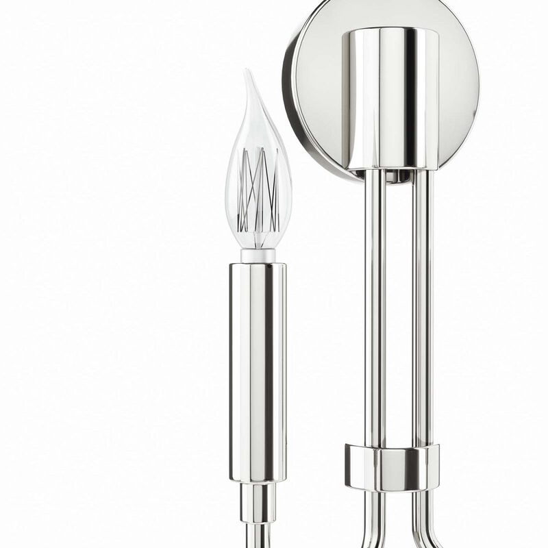 Modway Rekindle 2-Light Wall Sconce in Polished Nickel image number 3