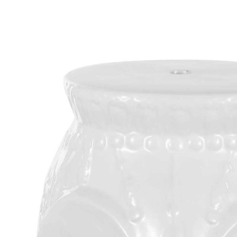 Orla Modern Bohemian Elephant Ceramic Garden Stool