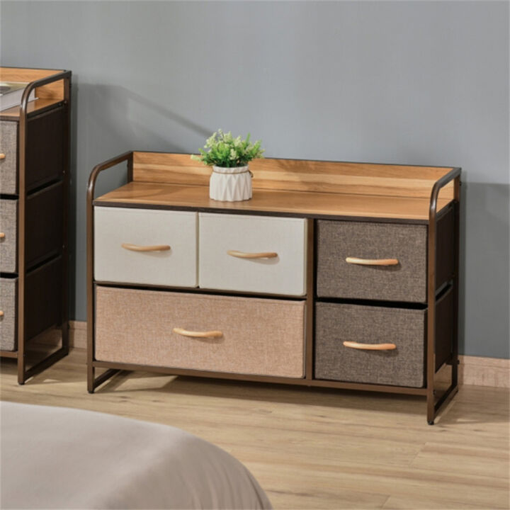 Chester Dresser with Multiple Drawers for Bedroom or Storage Room