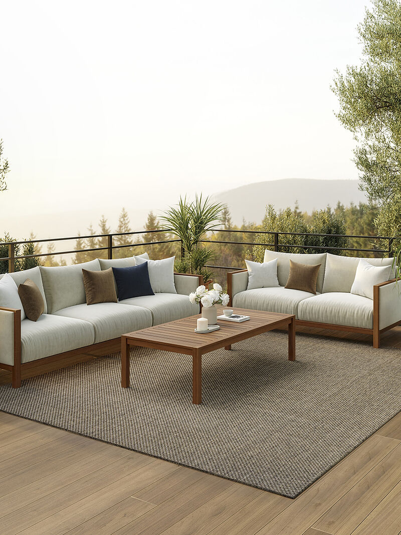 Tulum TLM03 Brown 6' x 9' Rug