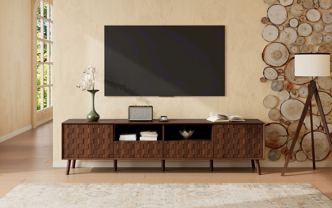 TATEUS 78inch Modern TV Stand