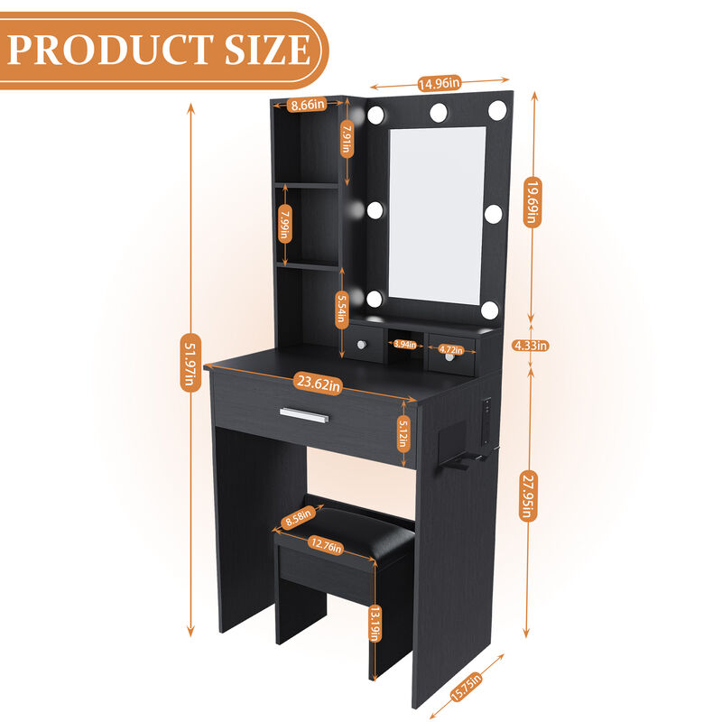 TATEUS Vanity Desk image number 5