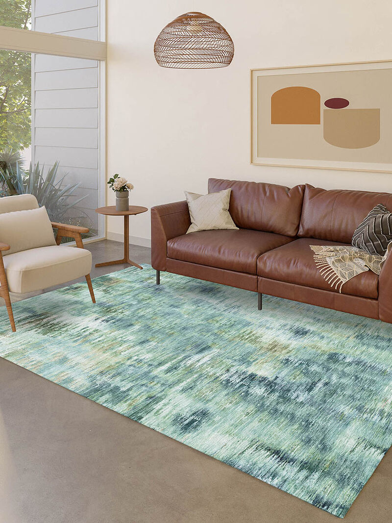 Kochi KC1 Teal 3' x 5' Rug