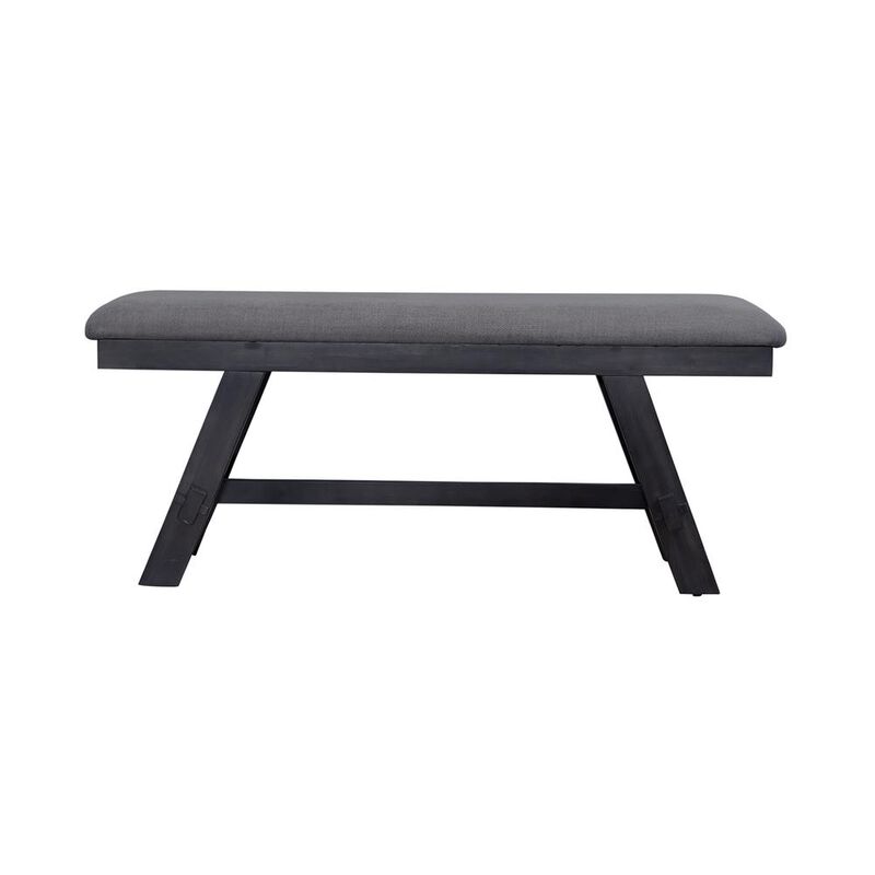 Liberty Furniture Lawson Bench (RTA) in Slate w/ Weathered Gray Top image number 2