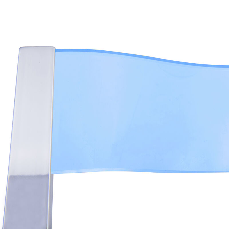 LeisureMod Menno Modern Acrylic Folding Chair, Set of 4