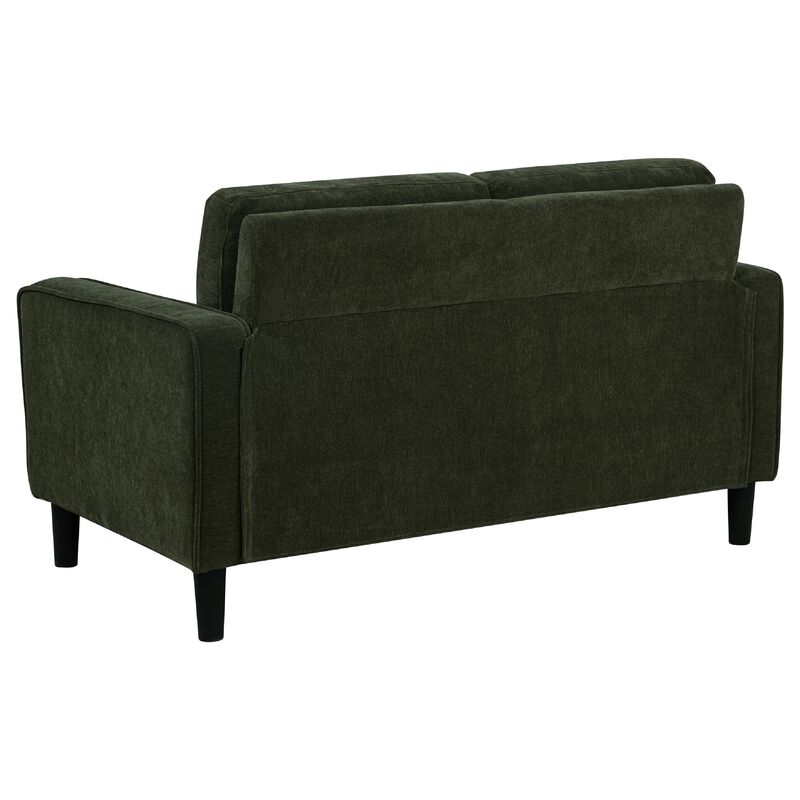 Rumi Loveseat, Track Arms w Piping, Foam Fill Upholstery image number 3