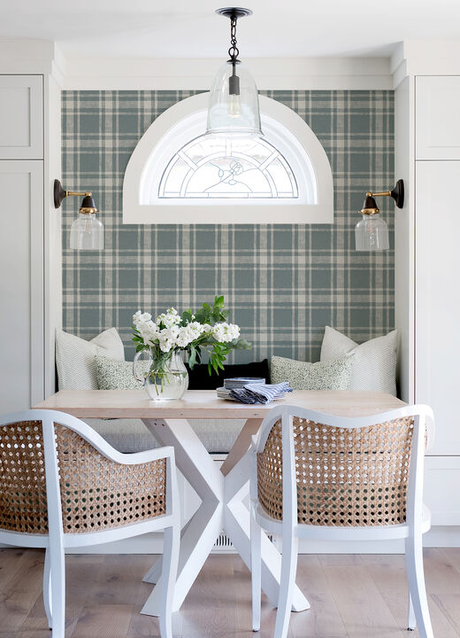 Antoine Denim Flannel Wallpaper (Set of 2)