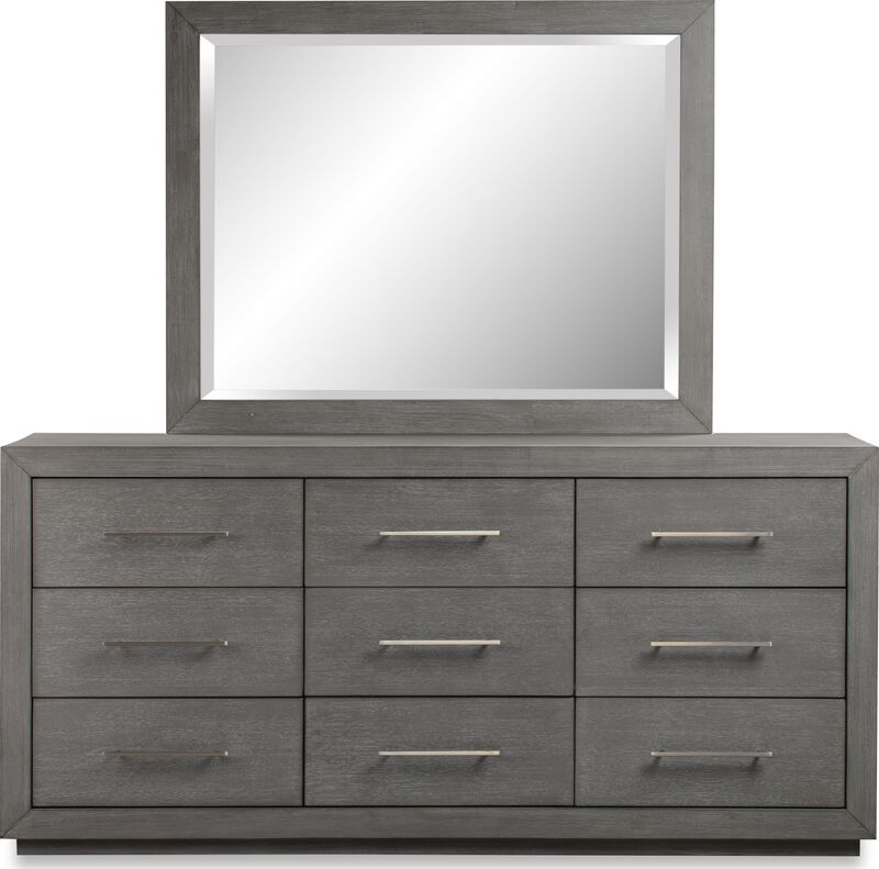Melbourne Beveled Glass Mirror in Mineral image number 5