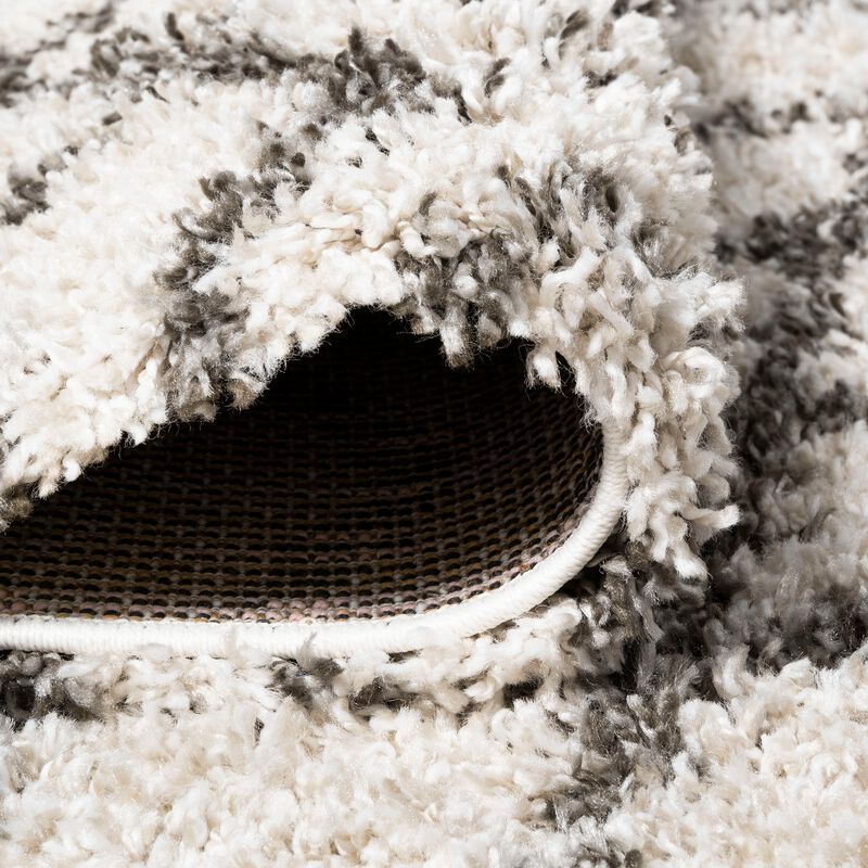 Algaida Moroccan Diamond Shag Area Rug