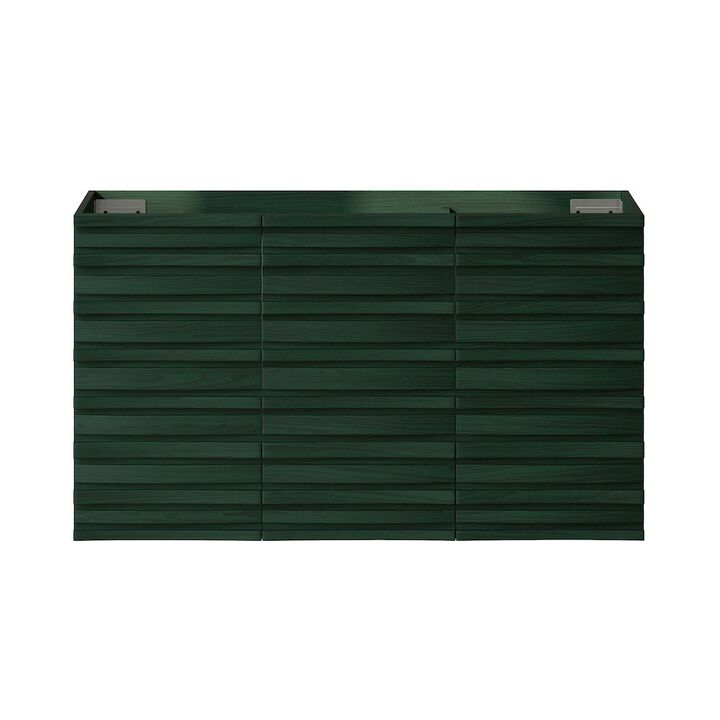 Cascade 36" Wall-Mounted Bathroom Vanity Cabinet without Top in Green Oak