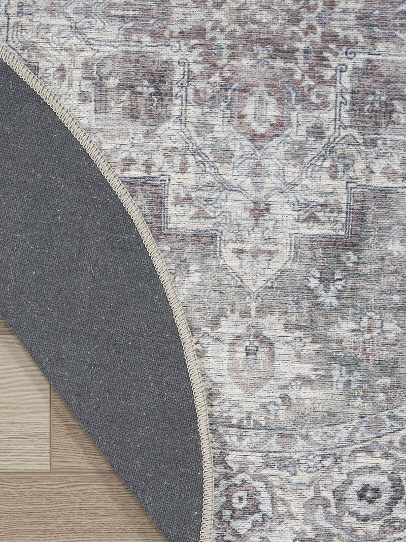 Machine Washable Series 1 SR101 Ivory/Gray 7'10" x 9'10" Rug image number 1
