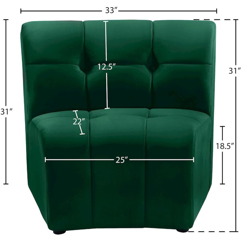 Meridian Furniture Limitless Velvet Modular Chair