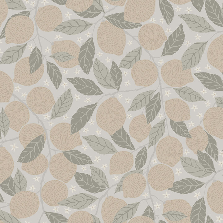 Lemona Grey Fruit Tree Wallpaper (Set of 2)