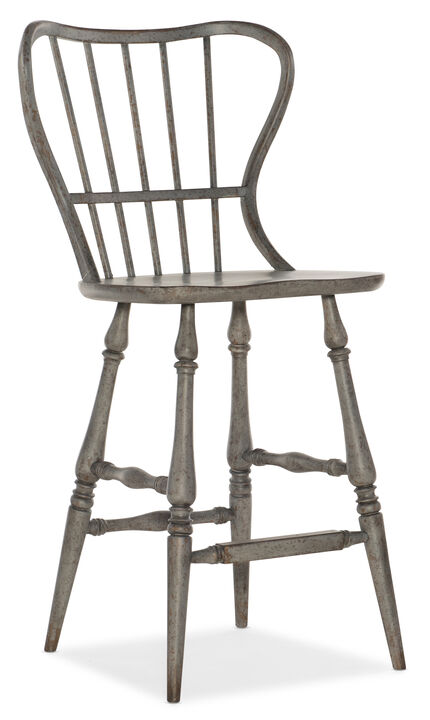 Ciao Bella Speckled Gray Bar Stool