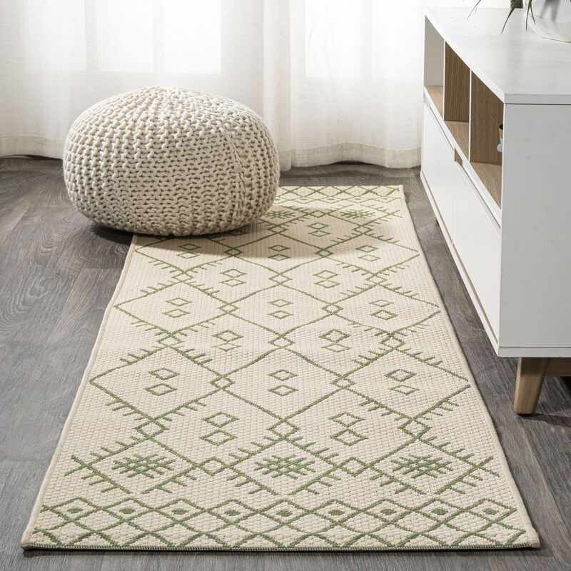 Boho Moroccan Indoor/Outdoor Area Rug
