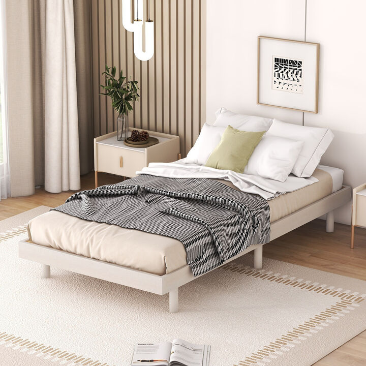 Whisen Modern Design Size Floating Platform Bed Frame