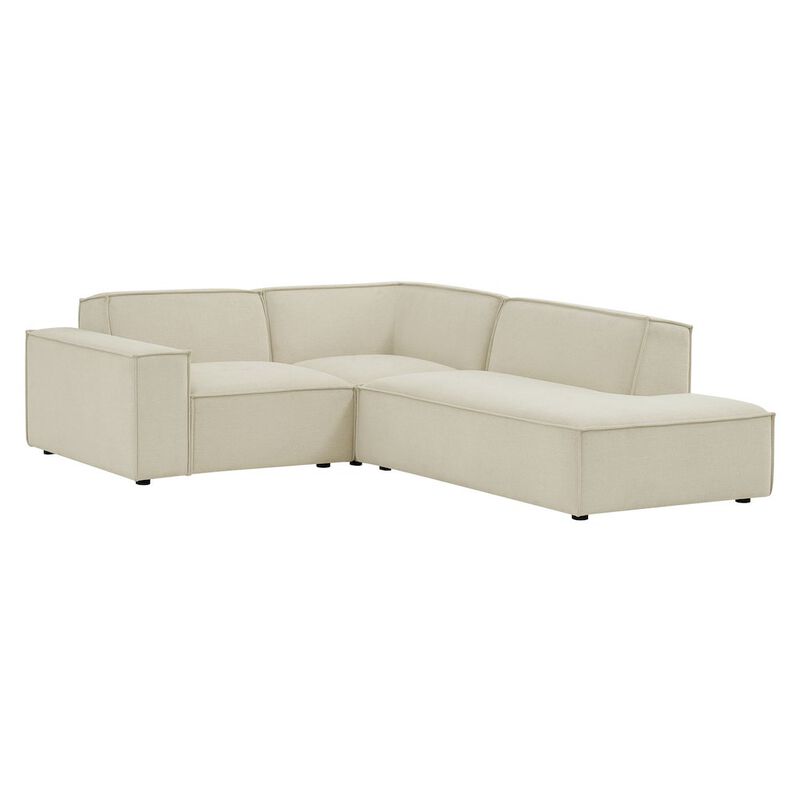 Restore 3-Piece Performance Fabric Upholstered Modular L-Shaped Sectional Sofa image number 0