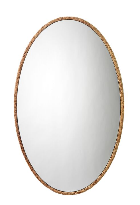 Sparrow Braided Oval Mirror