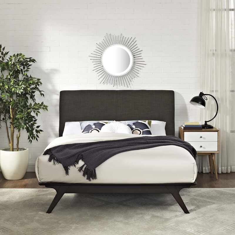 Modway - Tracy Queen Bed Cappuccino image number 1
