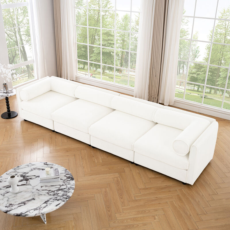 Merax 4 Seats Sofa with Storage for Living Room.