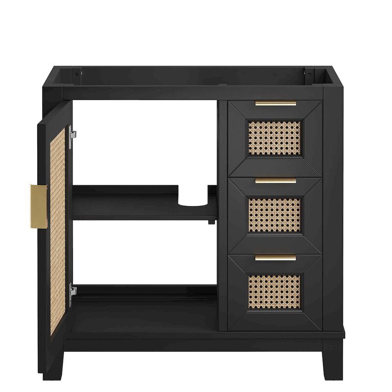 Modway Dixie 36” Solid Wood Bathroom Vanity Cabinet (Sink Basin Not Included)