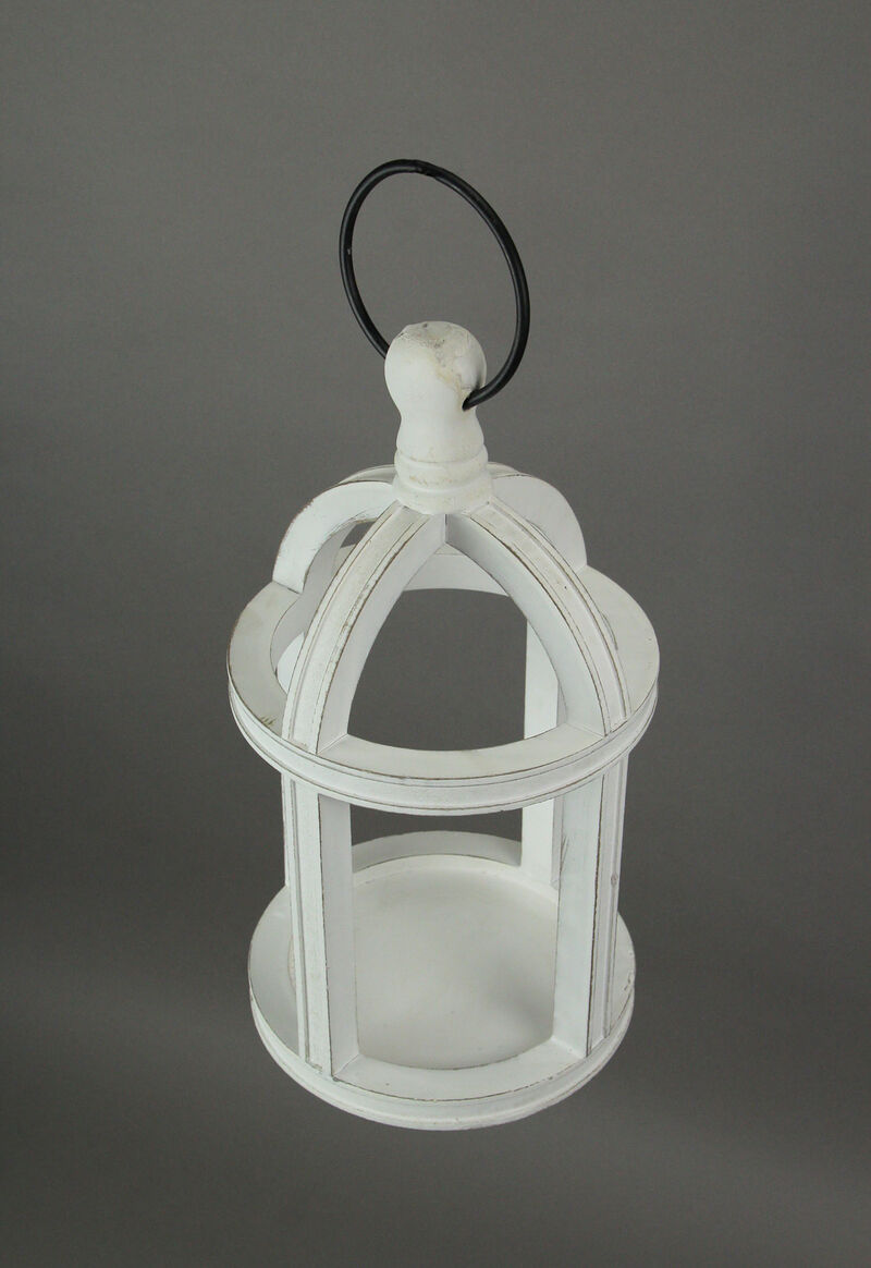 White Wood Hanging Terrarium Succulent Planter Holder Geometric Box image number 1