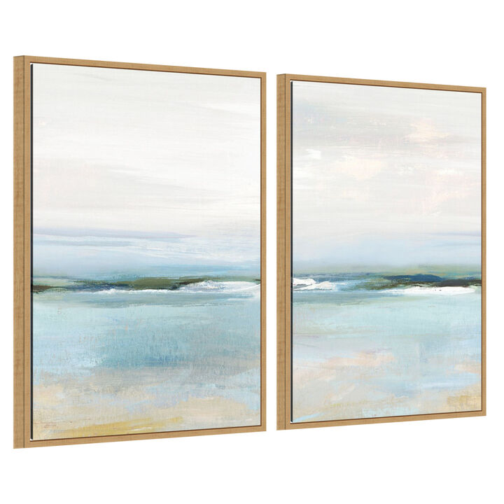 Calm Coastal Morning Scene 2 Piece