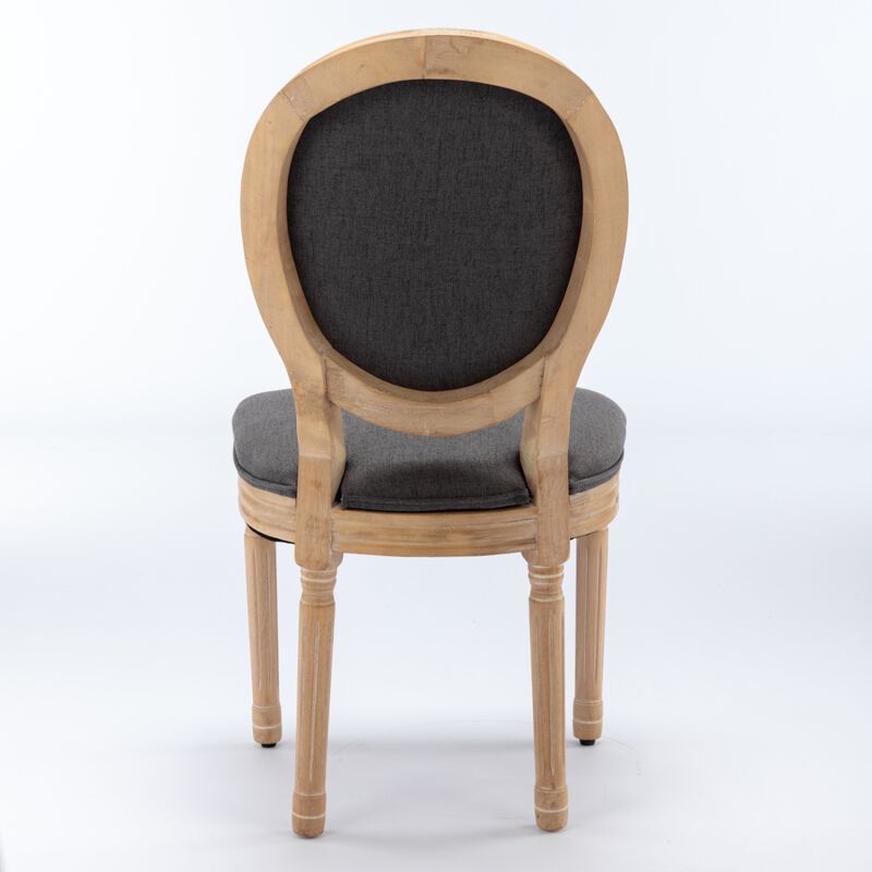 Streamdale French Style Dark Gray Dining Chairs (Set of 2) image number 7