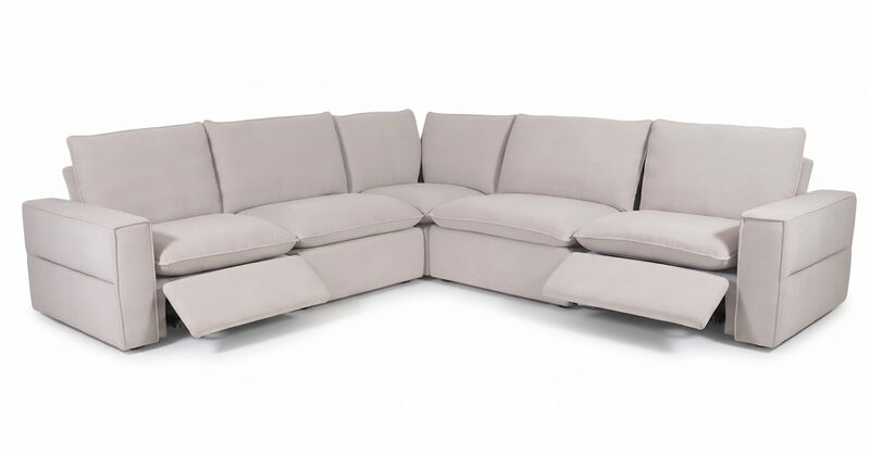 Warner Power Motion 5pc Sectional in Sand image number 1