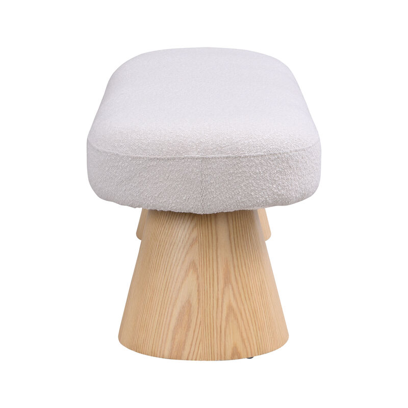 Merax Upholstered Bedroom Bench Fabric Ottoman