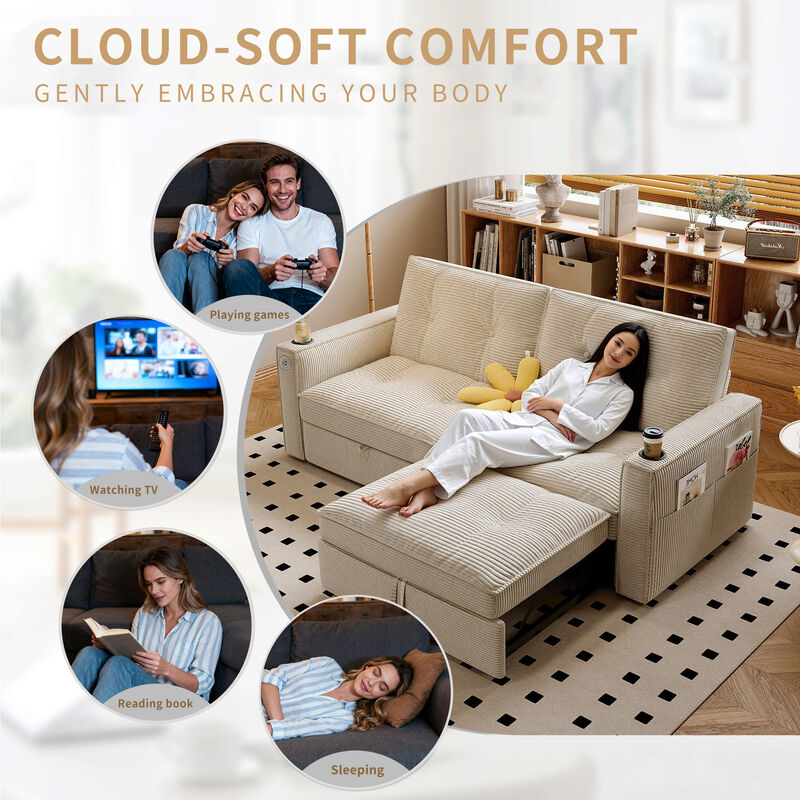 Krekda Multi-Functional Convertible Sofa Bed image number 7