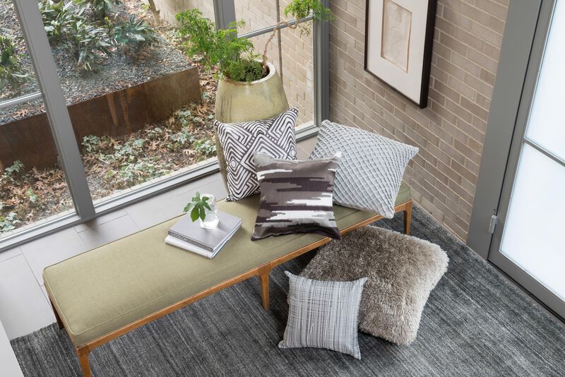 P0045 Grey 22"x22" Down Pillow