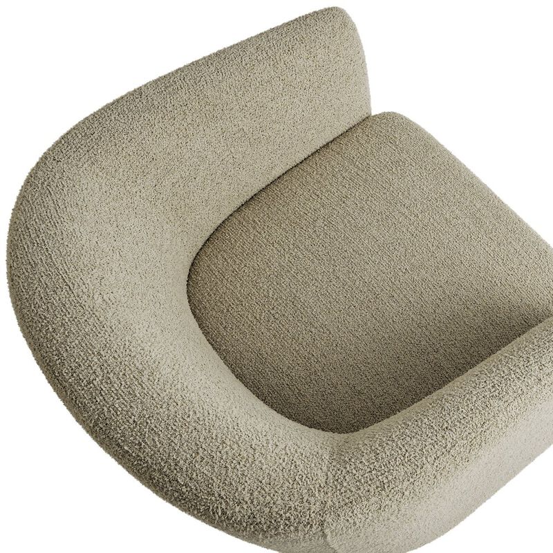 Muse Boucle Fabric Barrel Accent Chair image number 6