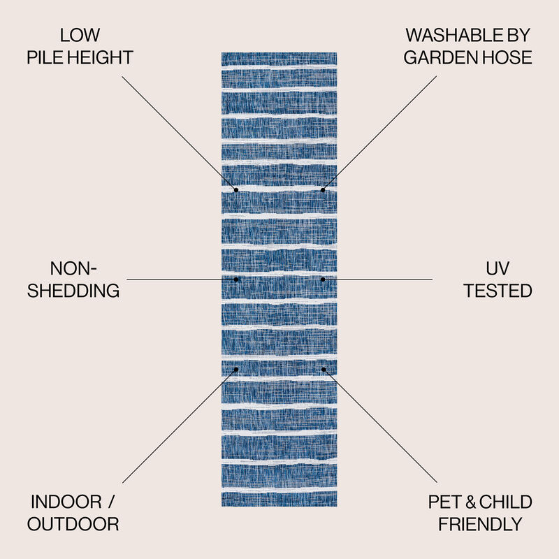 Colonia Berber Stripe Indoor/Outdoor Area Rug