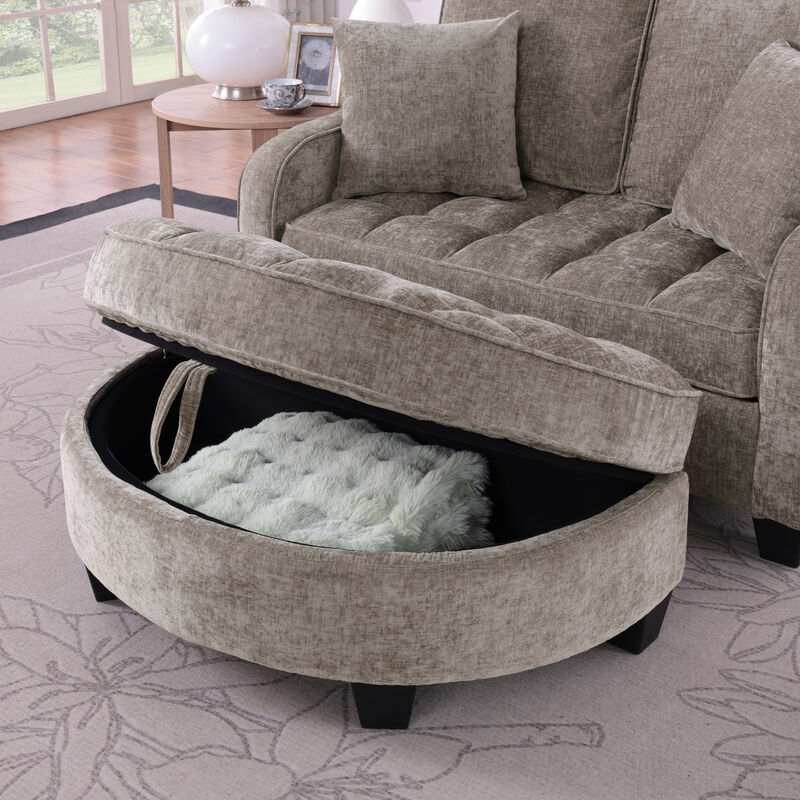 Pefwod Loveseat Reclining Sofa image number 5