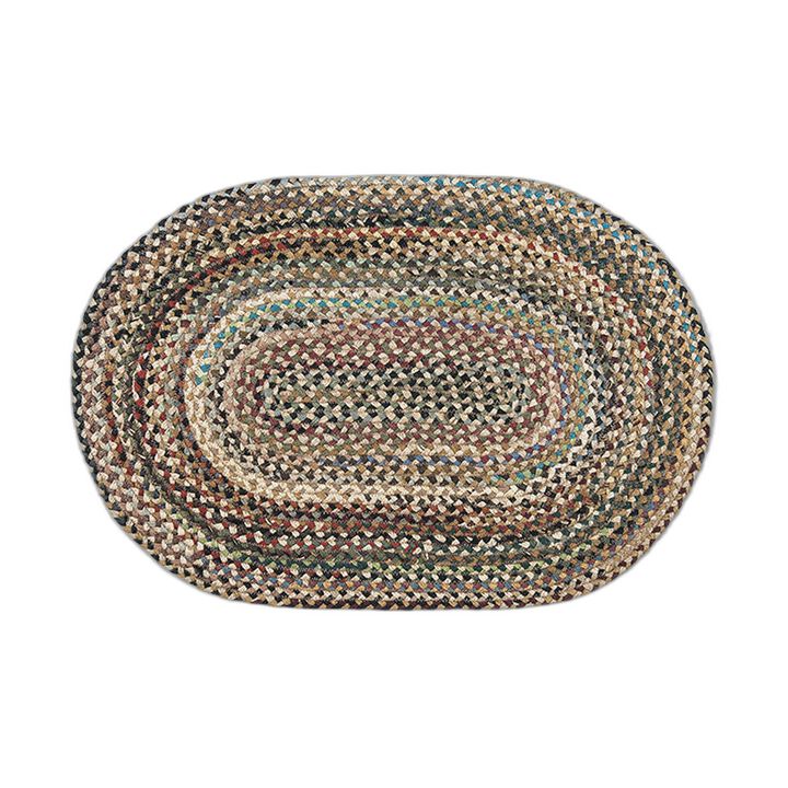 Earth Rugs C-999 Random Oval Braided Rug 20 X 30