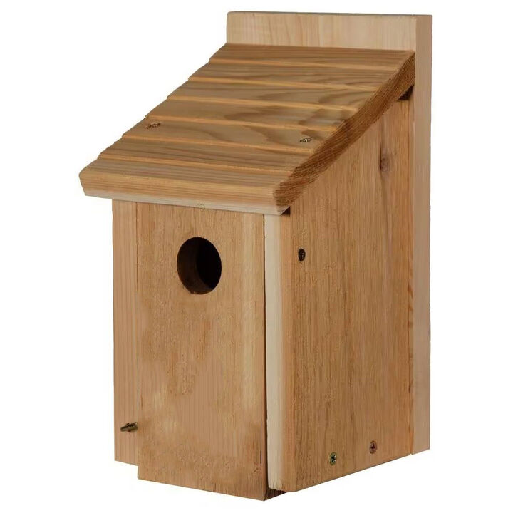 Cedar Wood Birdhouse – Perfect for Eastern, Western & Mountain Bluebirds