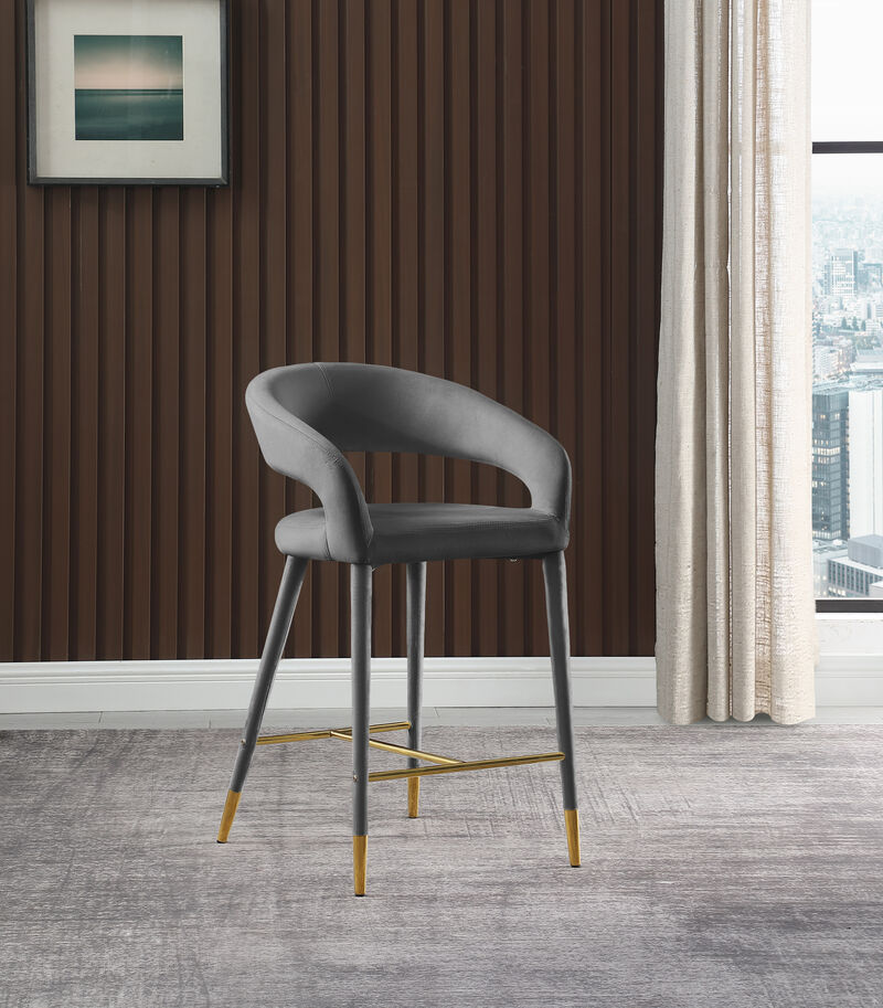 Meridian Furniture Destiny Velvet Stool